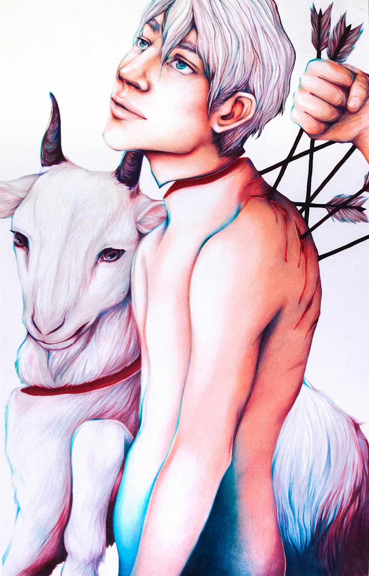 colored pencil on paper