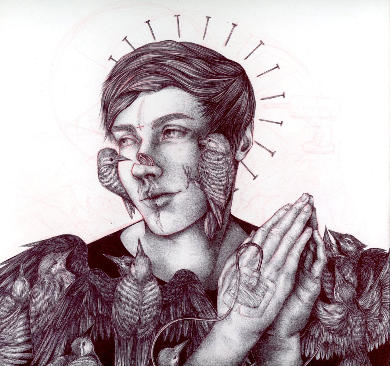 ball point pen on paper